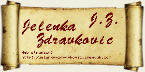 Jelenka Zdravković vizit kartica